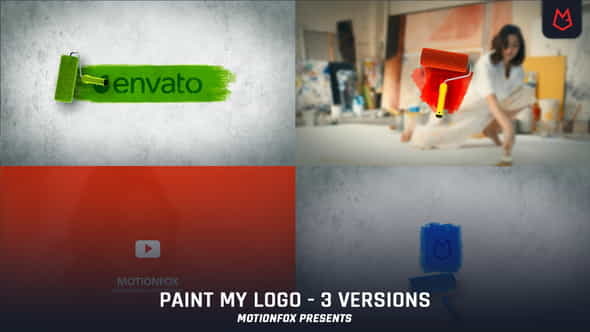 Paint Brush Logo Reveal - VideoHive 24835139