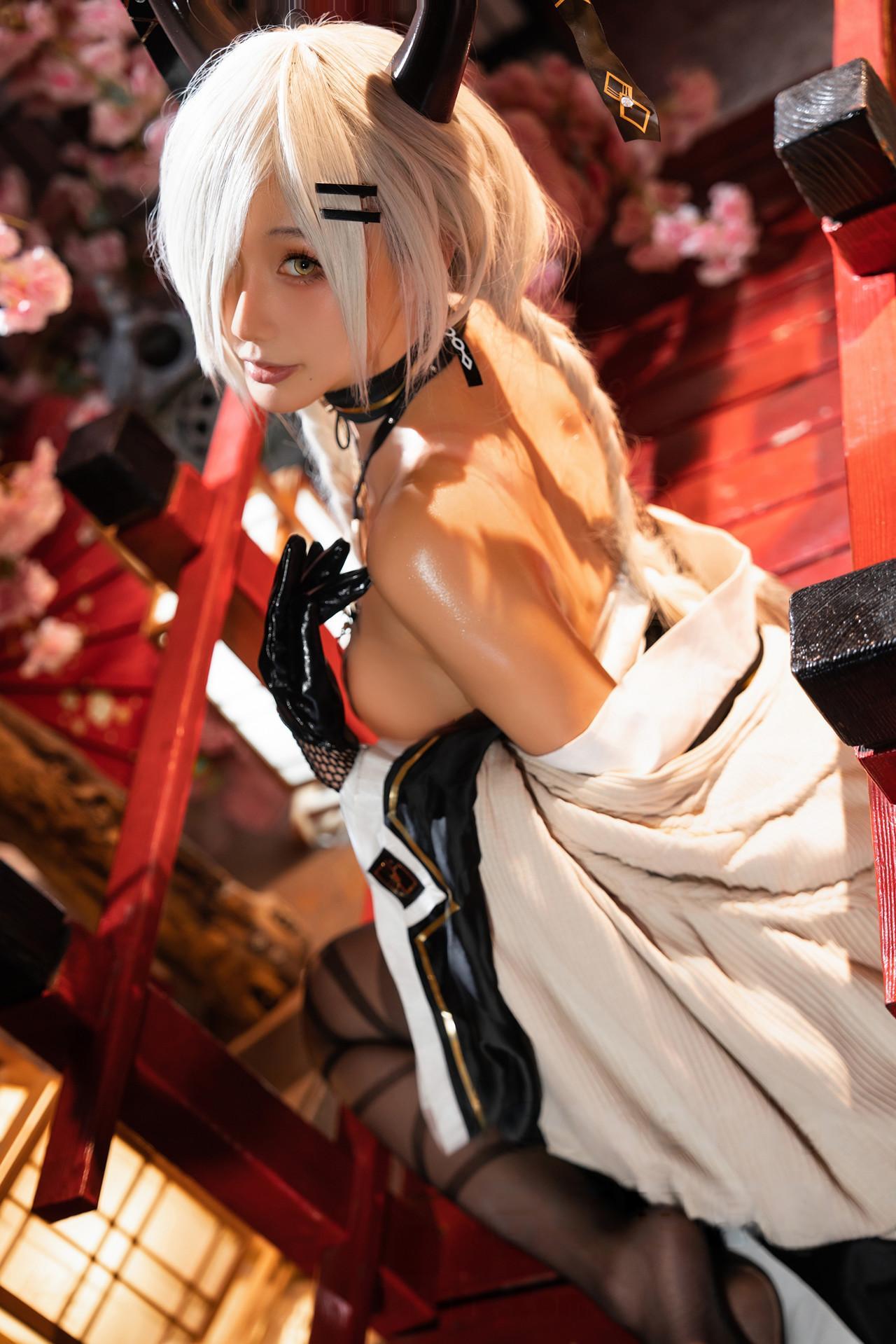 Cosplay 如月灰 碧蓝航线 尾张(16)