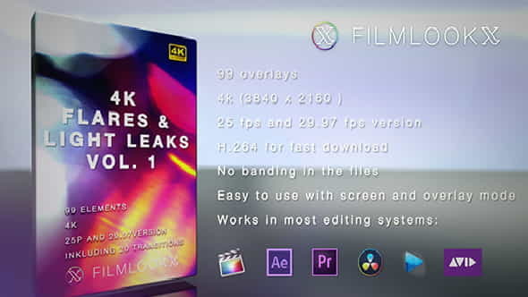 Flares and Light Leakes vol.1 - VideoHive 21564546