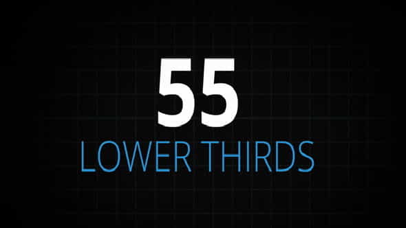 55 Lower Thirds - VideoHive 19226081