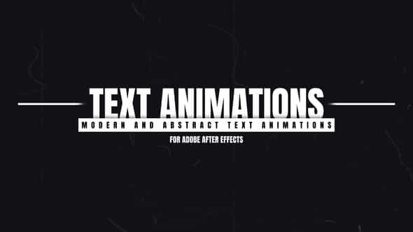 Text Animations - VideoHive 55396604