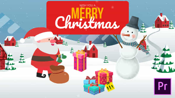 Cartoon christmas wishes - VideoHive 35149531