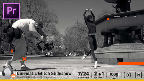 Cinematic Glitch Slideshow - VideoHive 38188964