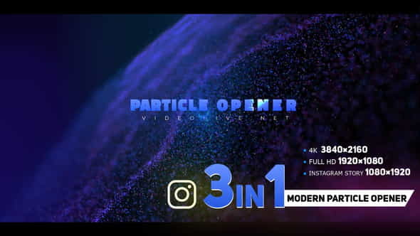 Modern Opener with Particles - VideoHive 33996433