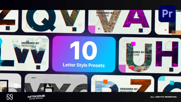 Letters Typography - VideoHive 44905570