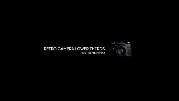 Retro Camera Lower - VideoHive 30593080