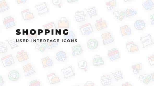 Shopping - User Interface Icons - VideoHive 35871526