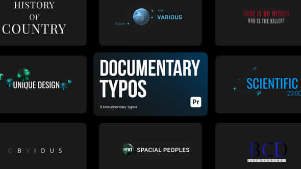 Documentary Typos for - VideoHive 43988143