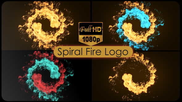 Spiral Fire Logo - VideoHive 21072499