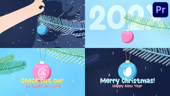 Christmas Tree Ball Logo - VideoHive 49619992