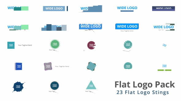 Flat Logo Pack - VideoHive 9300776
