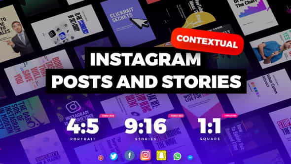 60 Instagram Stories and Posts - VideoHive 32006815