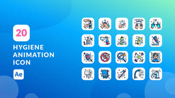 Hygiene Animation Icons After Effects - VideoHive 38138022