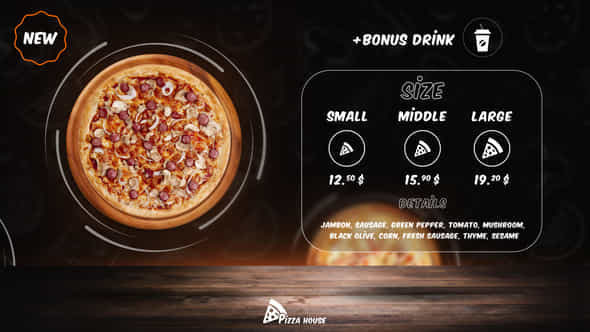 Minimal Pizza Opener - VideoHive 28513487