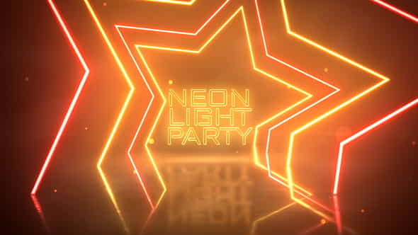 Neon Light Party Opener - VideoHive 24969984