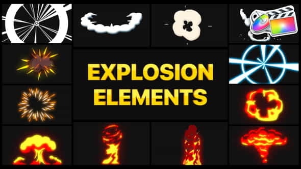 Explosion Elements | FCPX - VideoHive 28491126