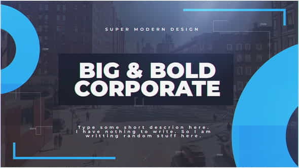 BigBold Corporate - VideoHive 23338385