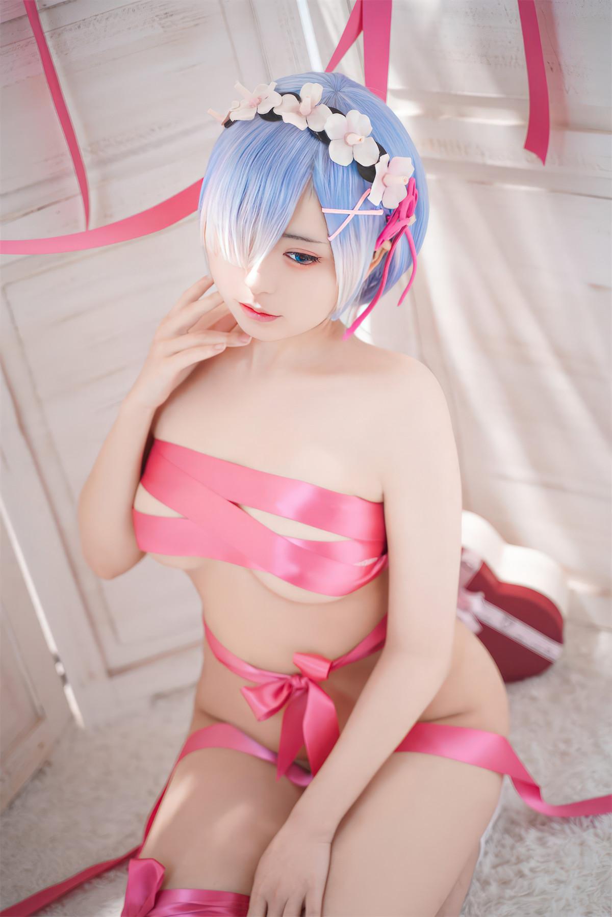 Cosplay 虎森森 蕾姆丝带 Rem Ribbon(19)