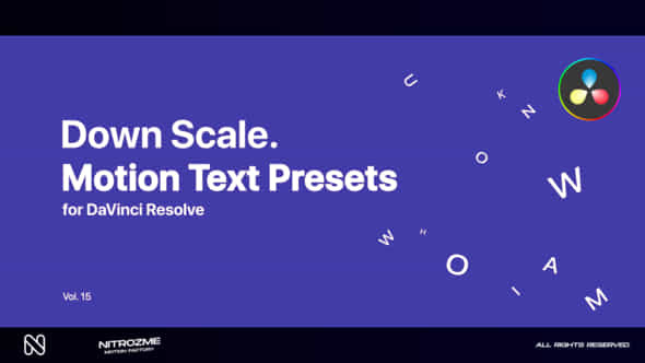 Down Scale Motion - VideoHive 47490773