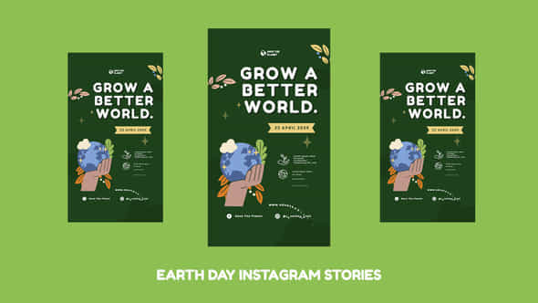 Earth Day Instagram Stories - VideoHive 57130684