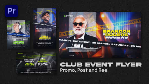 Club Event Flyer Promo Post And Reel Premiere Pro - VideoHive 51470049