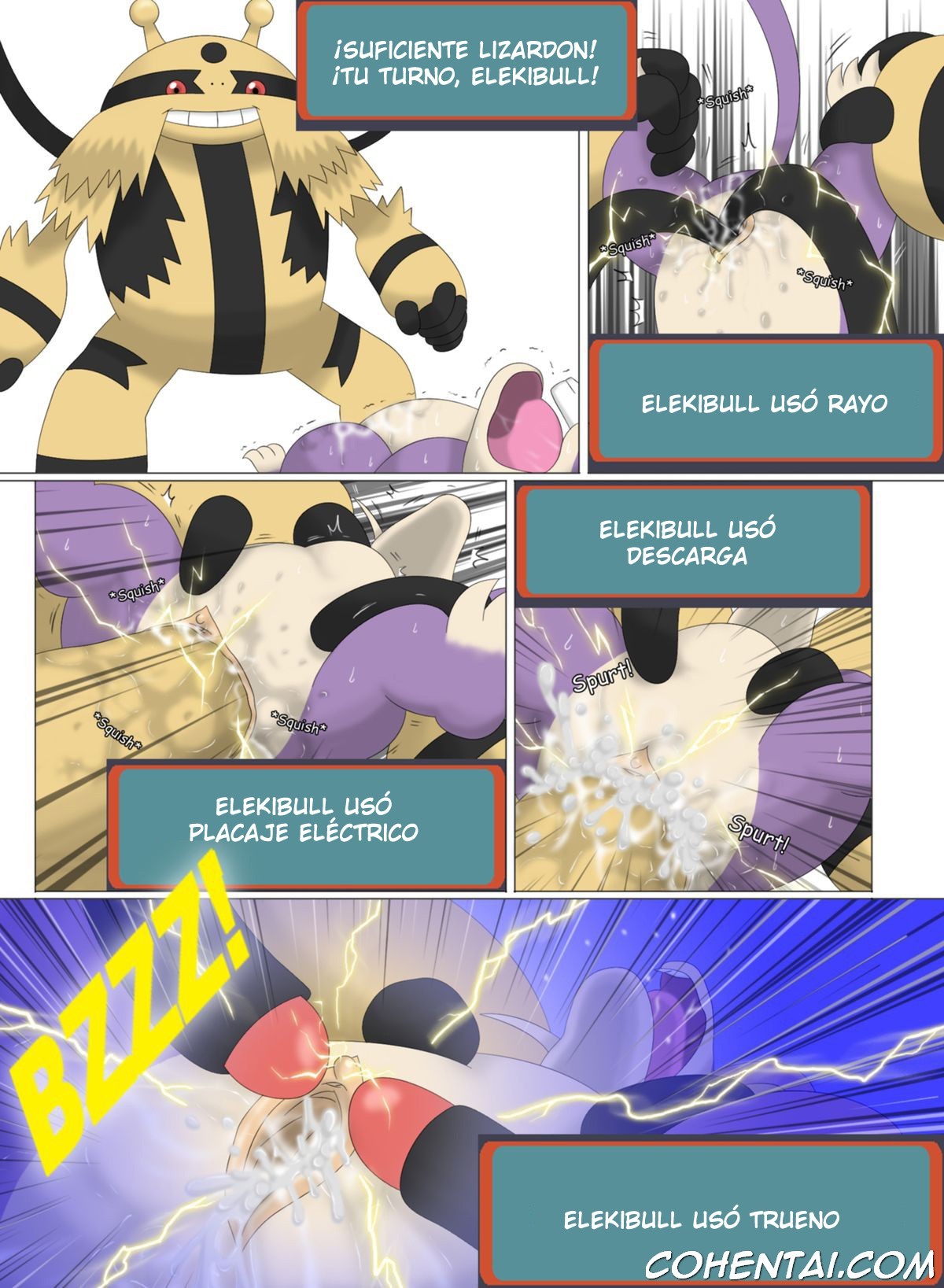 A Wild Rattata Appeared! (Pokémon) xxx comics manga porno doujin hentai español sexo Blastoise Charizard Electivire Machamp Pokémon Rattata