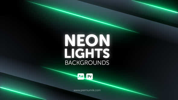 Neon Lights Backgrounds - VideoHive 46301816
