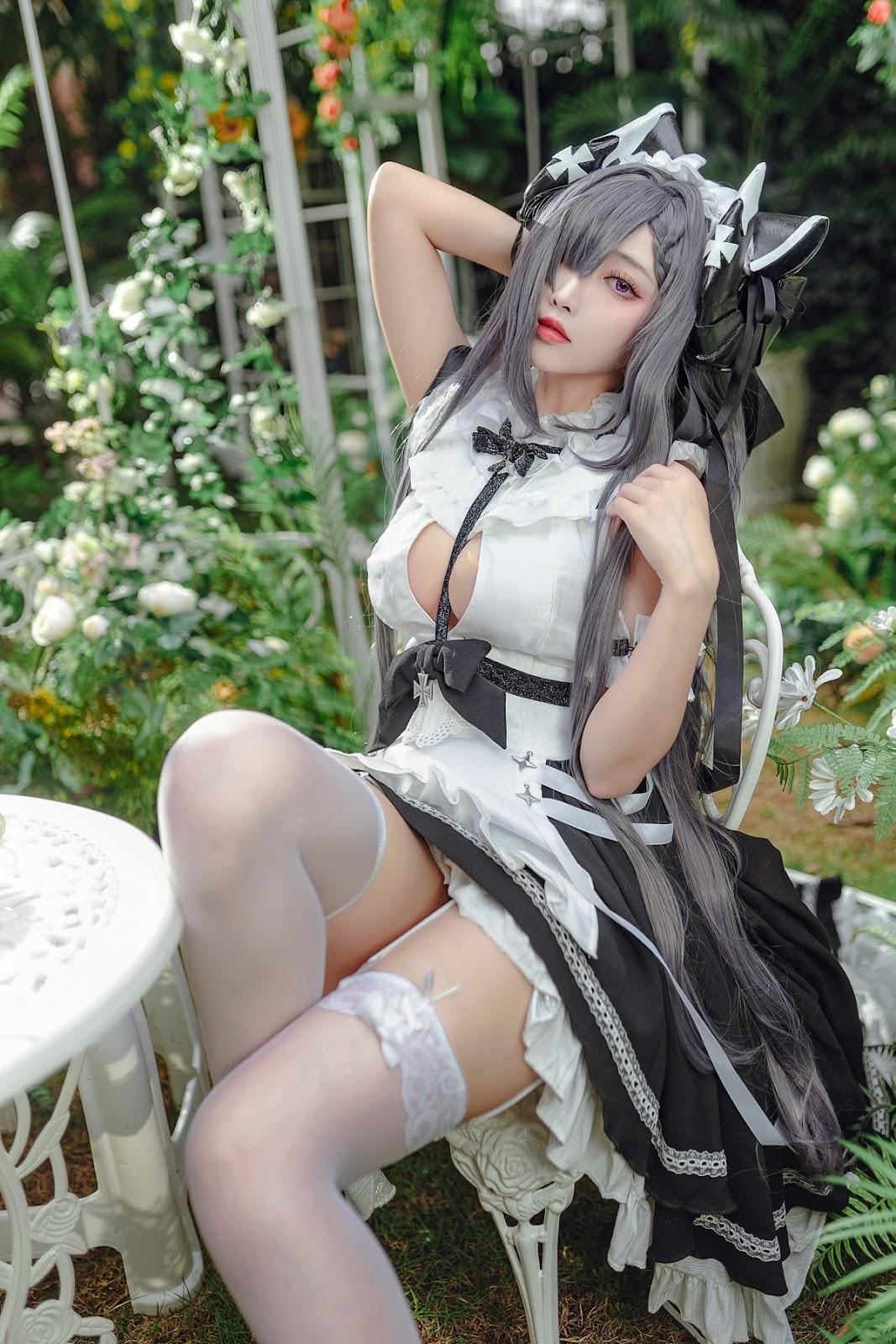 Cosplay 宮本桜 奥古斯特 女仆装(4)