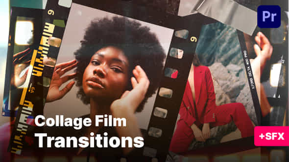 Film Collage Transitions - VideoHive 50342448