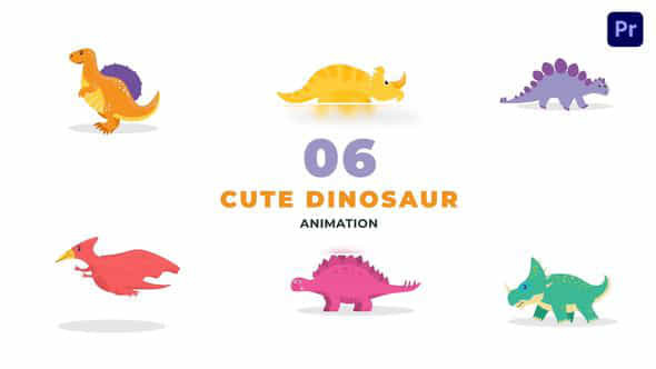 Animated Dinosaur Flat - VideoHive 47879607