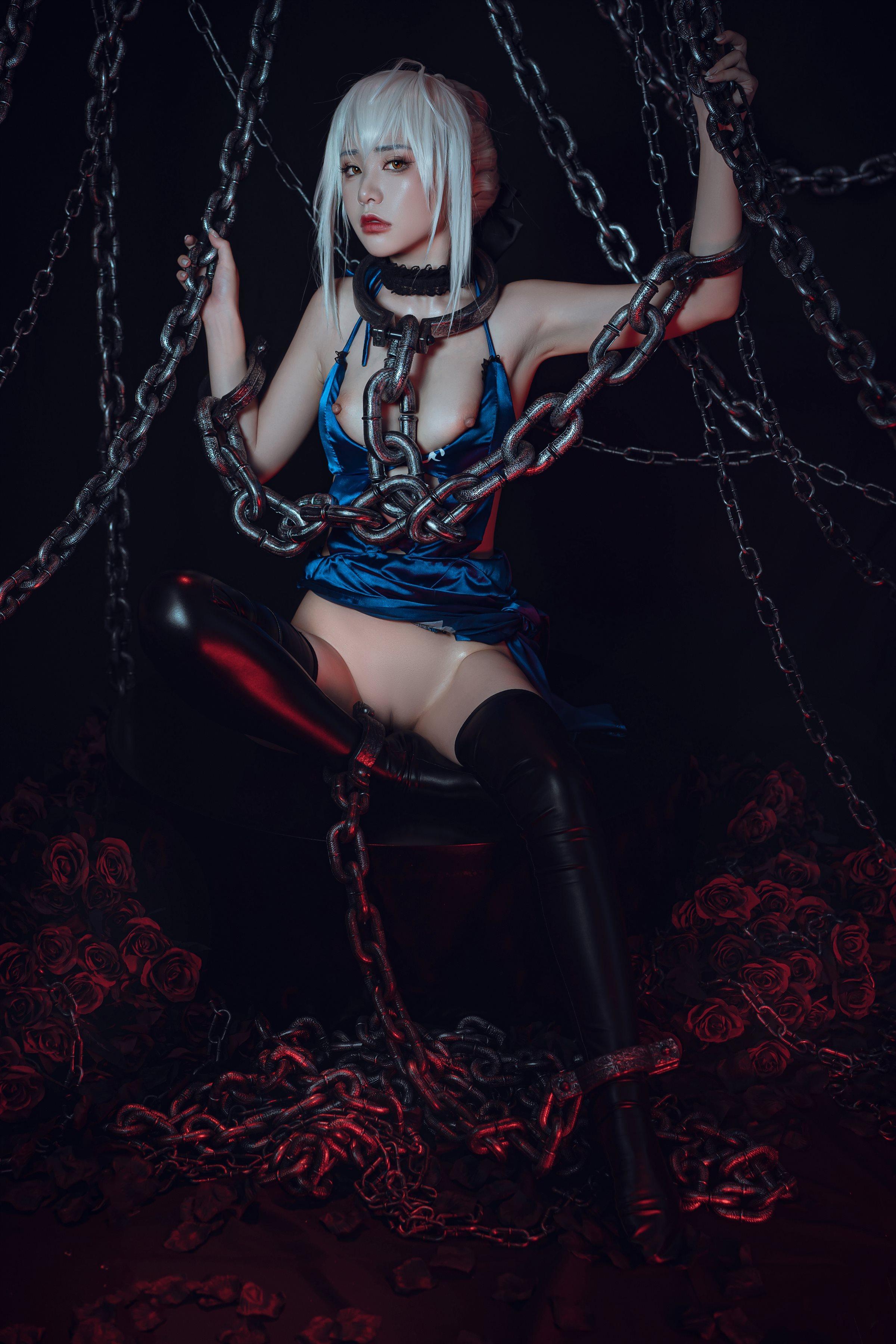爆机少女喵小吉 Nekokoyoshi - 七月 Fate stay night 黑呆 - Saber Alter(77)