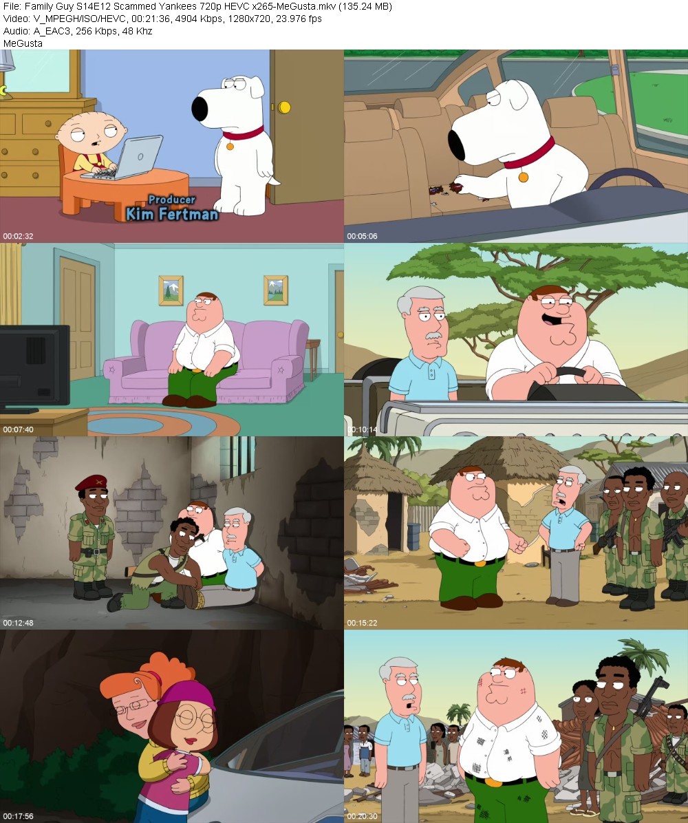 Family Guy S14E12 Scammed Yankees 720p HEVC x265-MeGusta