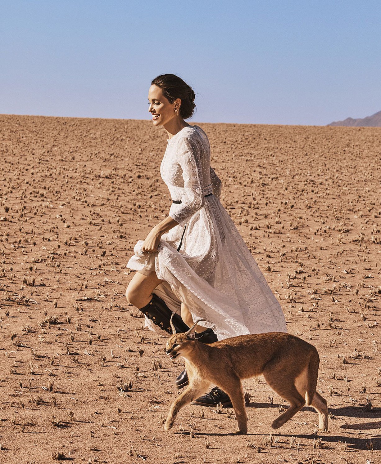 Сафари в Намибии с Анджелиной Джоли / Angelina Jolie by Alexi Lubomirski - Harpers Bazaar US november 2017
