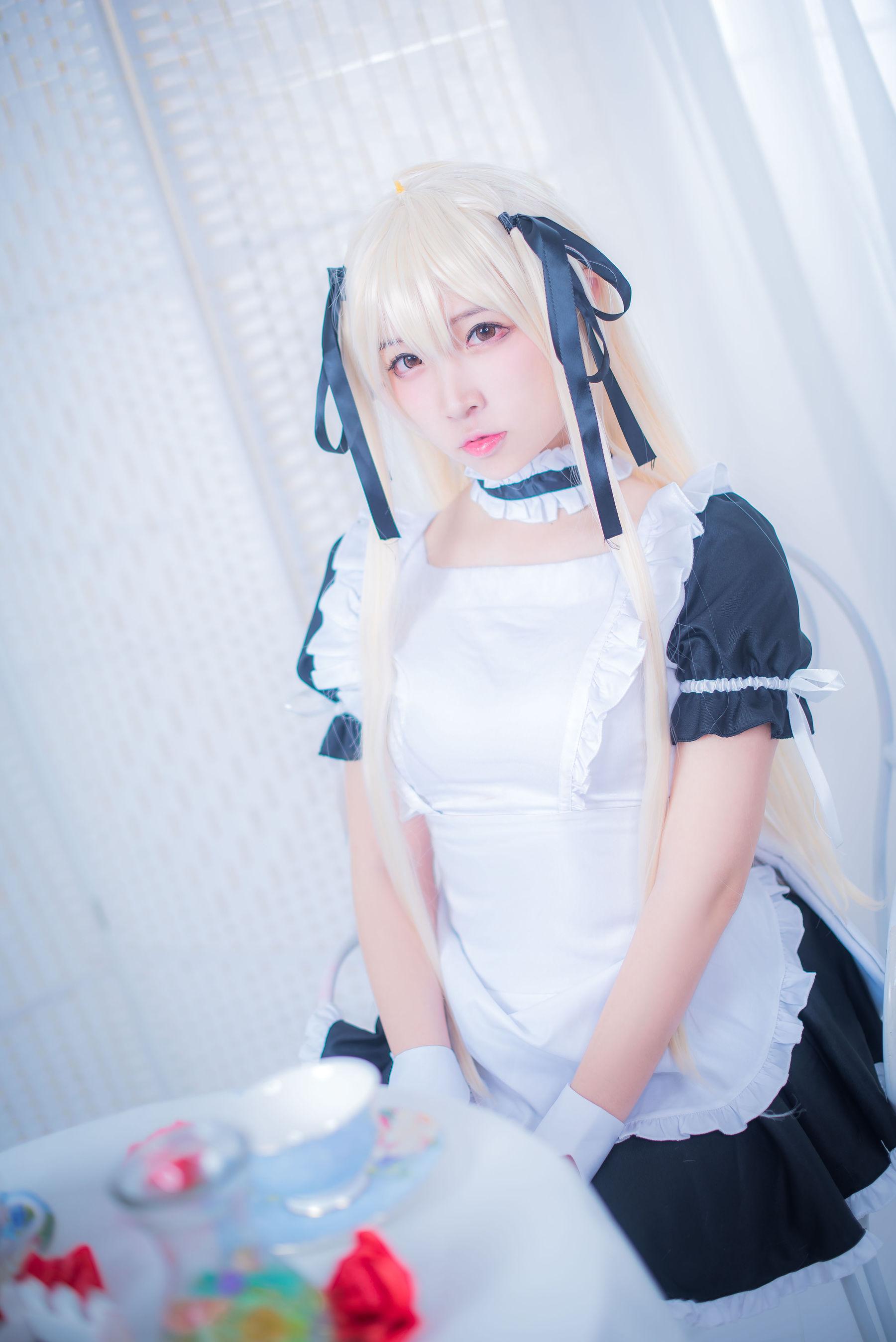 [Cosplay] 人气Coser二佐Nisa – 穹妹女仆