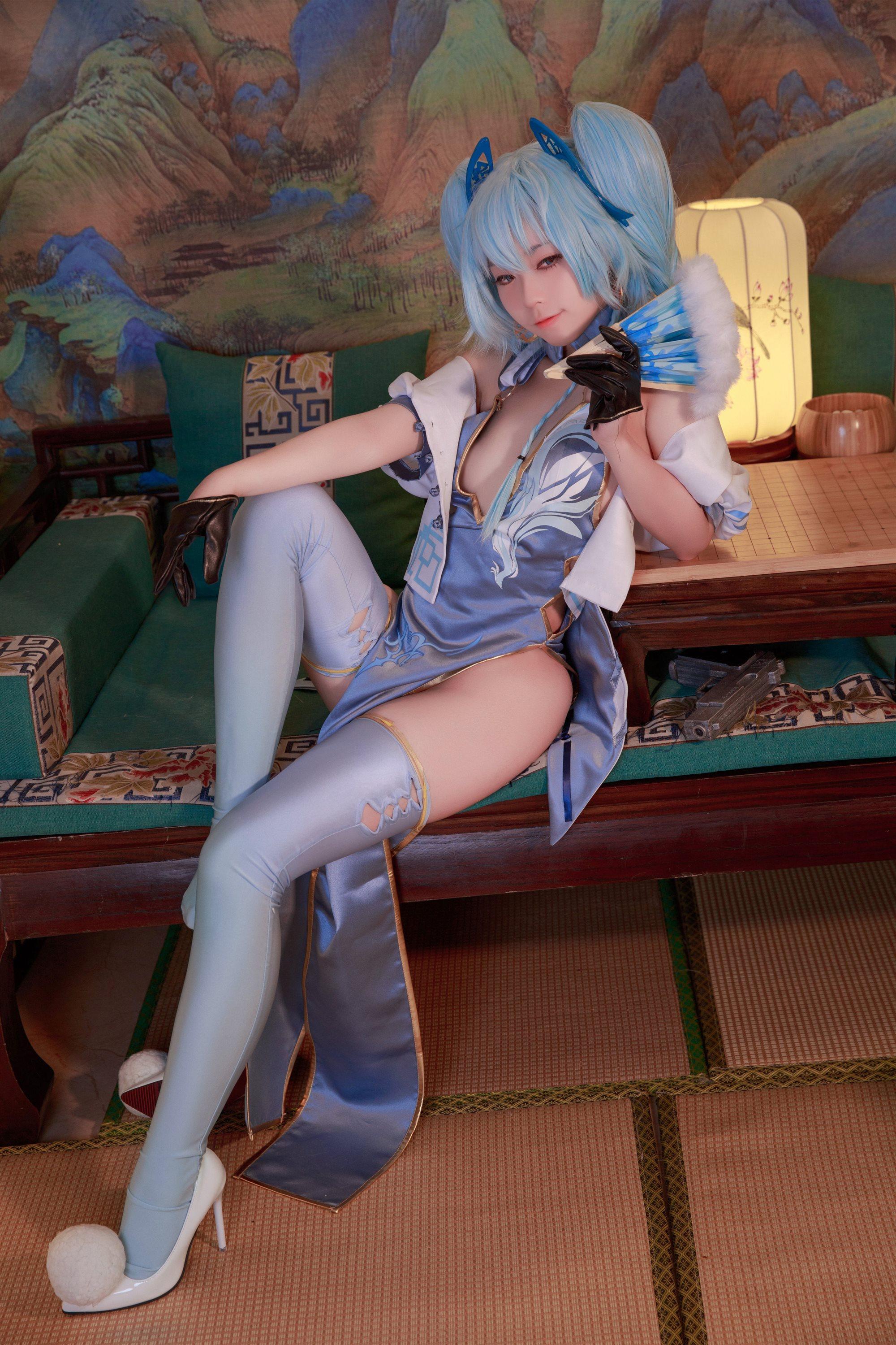 G44不会受伤-旗袍 翠雀媚(3)