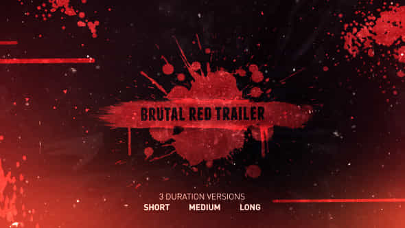 Brutal Red Trailer - VideoHive 11274906