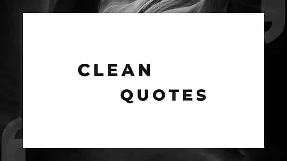 Clean Quotes - VideoHive 57575499