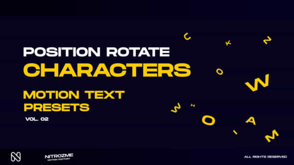 Characters Motion Text - VideoHive 45757112