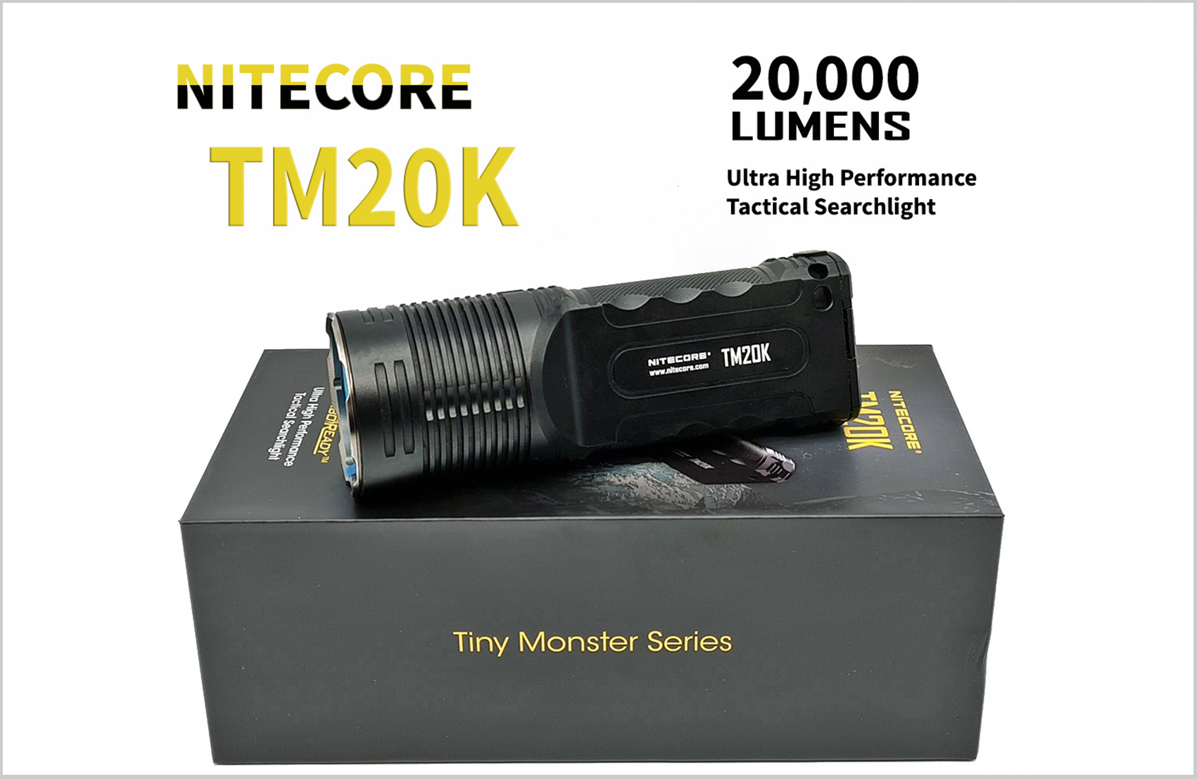 Nitecore - TM20K - Tiny Monster - Ricaricabile - 20000 lumens e 290 metri - Torcia  Led