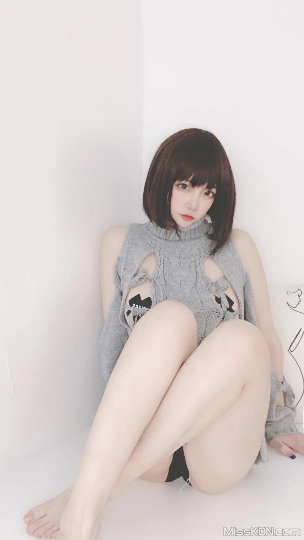 Coser@二佐Nisa: 私房洞洞毛衣 (66 photos )(42)