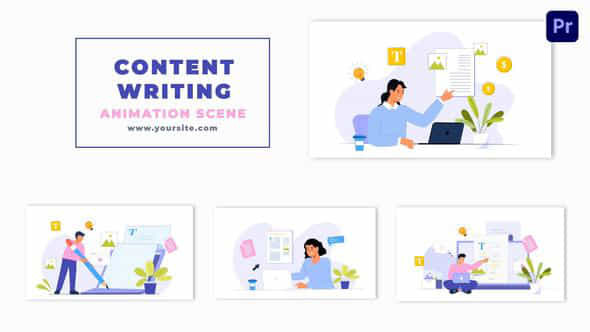 Content Writer 2D - VideoHive 47352994