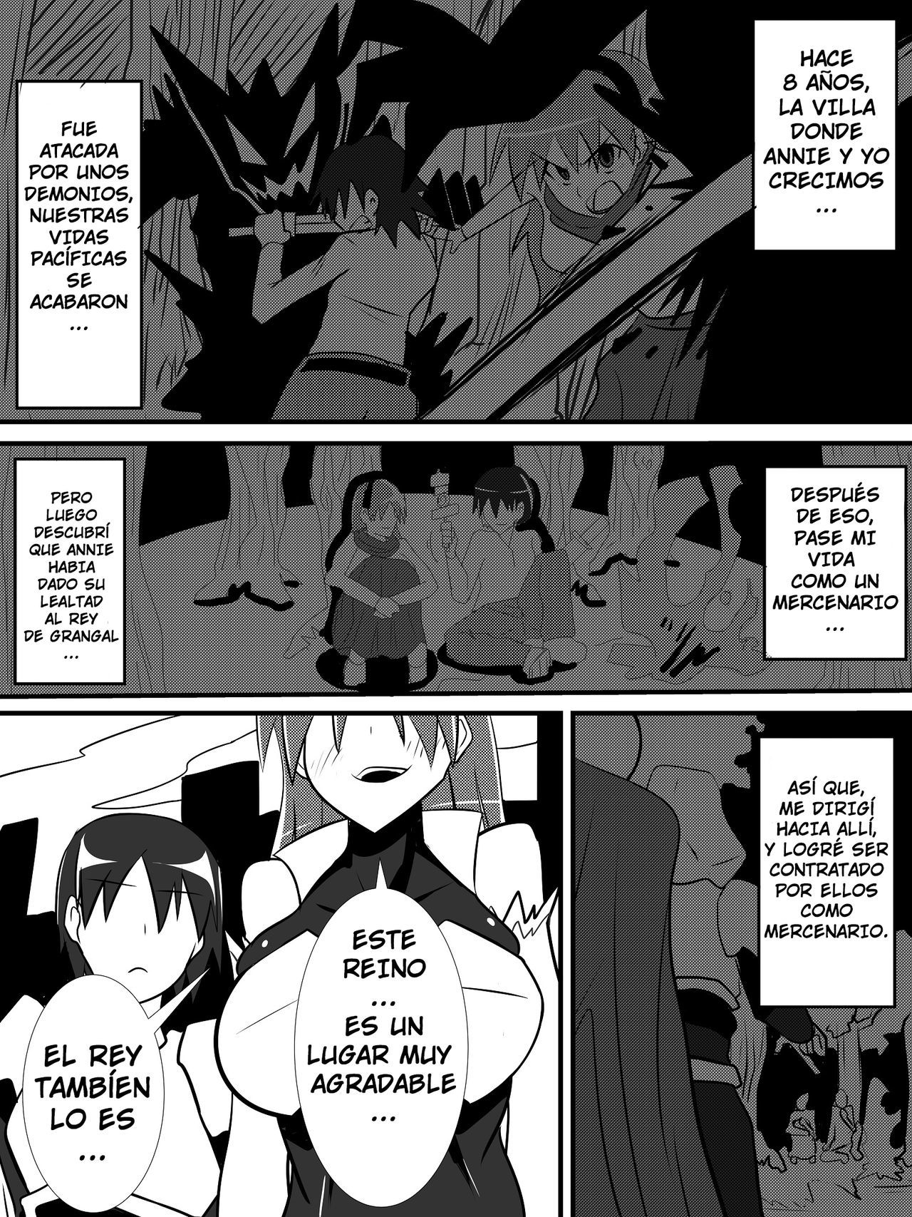 [Haneinu] Osananajimi no Onna Kishi ga Oujo ni Naru Made Zenpen [Yumrod] [Spanish]
