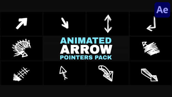 Animated Sketchy Arrow Pointers Pack After Effects - VideoHive 52830322