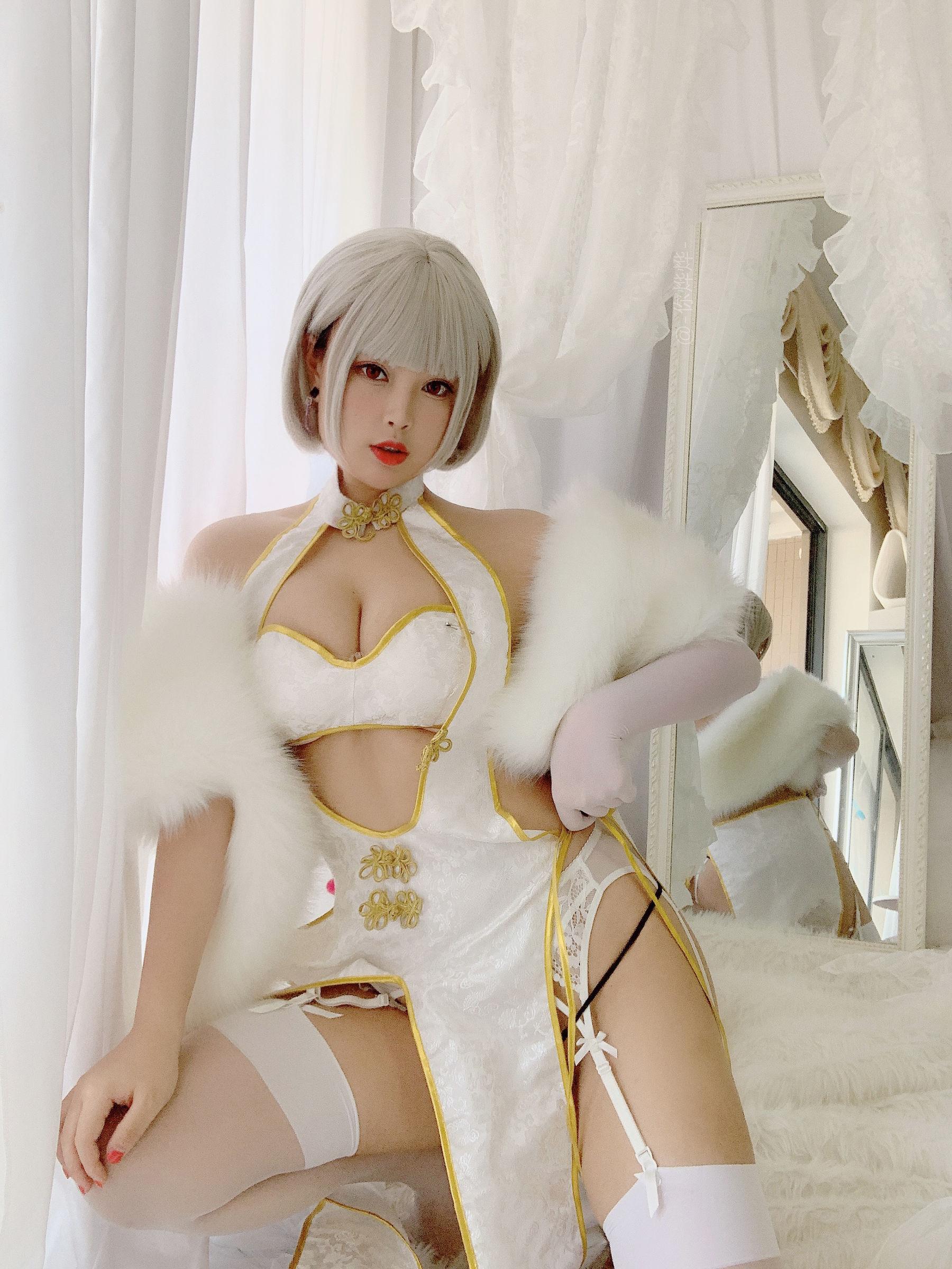 [美女Coser] -白烨- 《白旗袍》 写真集(17)