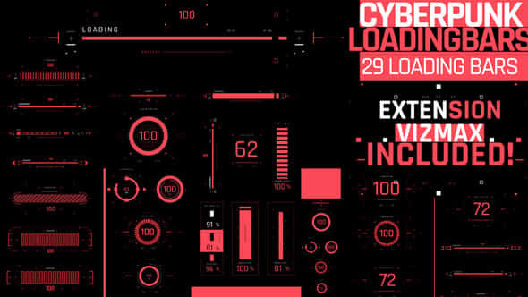 HUD Cyberpunk Loading - VideoHive 39228122