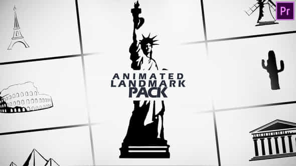 Animated Landmark Pack - VideoHive 38973109