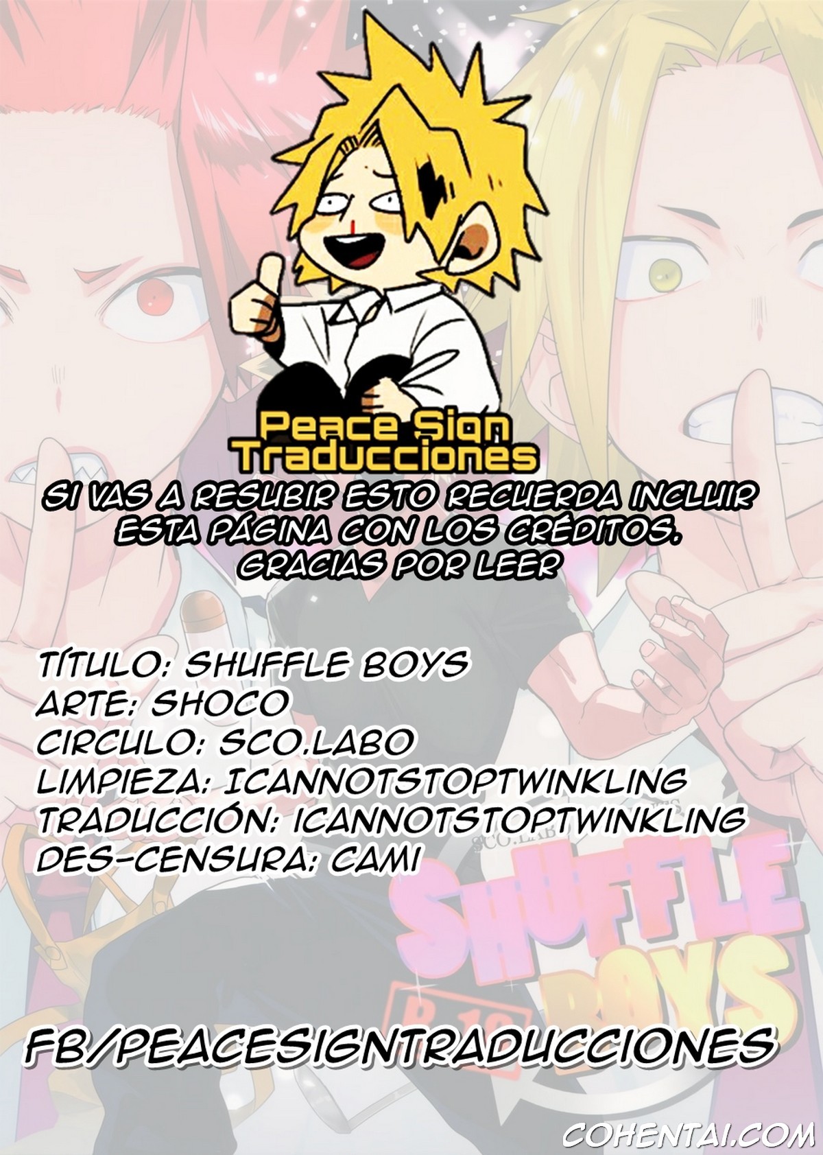 SHUFFLE BOYS (Boku no Hero Academia) xxx comics manga porno doujin hentai español sexo 