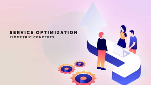 Service optimization - Isometric Concept - VideoHive 33962923