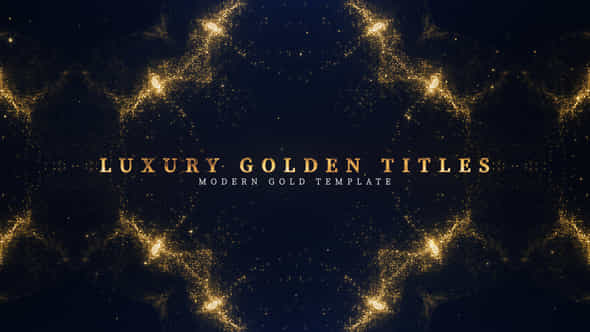Luxury Golden Titles - VideoHive 42145047