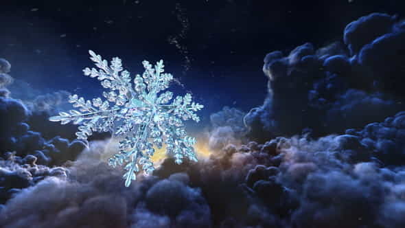Christmas Snowflake Intro - VideoHive 29640932